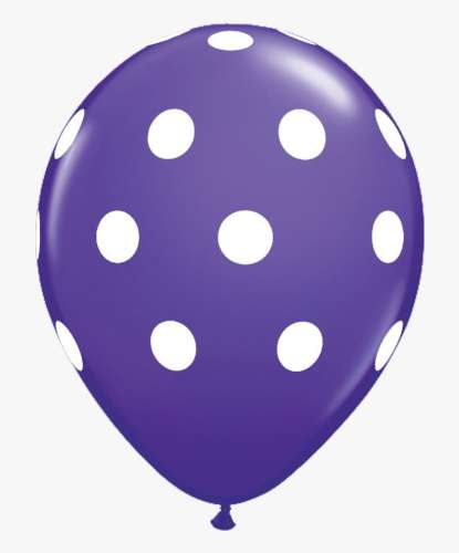 Polka Dot Balloon - Purple - Click Image to Close